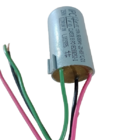 Capacitor Para Ventilador 3uf+7uf 3 Fios 127v 250 Vac Cod.44