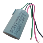 Capacitor Para Ventilador 4uf+8uf 3 Fios 127v 250 Vac Cod.37