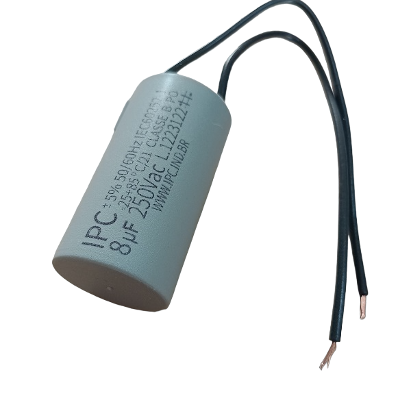 Capacitor Para Ventilador 8uf 2 Fios 250 Vac Cod.625 127/220v