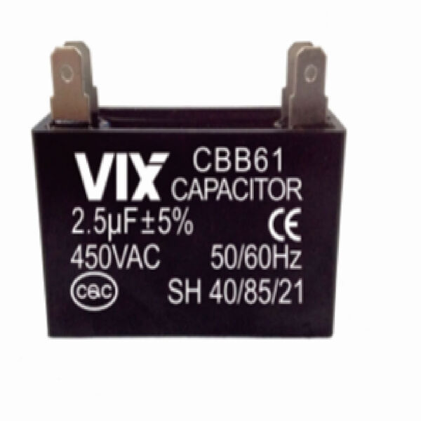 Capacitor Permanente Vix 2.5mf -450 Volts