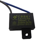 Capacitor Quadrado P/ Ventilador 2 Fios 2,5uf 50/60hz 250v