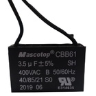 Capacitor Quadrado P/ Ventilador 2 Fios 3,5uf 50/60hz 400v
