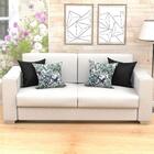 Capas Almofadas Pretas E Estamapdas Kit Com 4 Unidades 45cm X