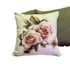 Capas Almofadas Sala Quarto 1 Flor 2 Verdes Zíper 45x45 3 Un