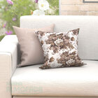 Capas De Almofadas Decorativas Bege Floral Composê 45cm X 45c