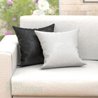 Capas De Almofadas Decorativas Branca Medalhão Composê 45cm X