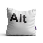 Capas De Almofadas Decorativas Crtl Alt Del Cinza 35x35cm 3un