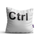 Capas De Almofadas Decorativas Crtl Alt Del Cinza 35x35cm 3un