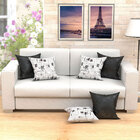 Capas De Almofadas Decorativas Preta Jornal Composê 45cm X 45