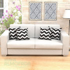 Capas De Almofadas Decorativas Preto Chevron 45cm X 45cm Com