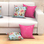 Capas De Almofadas Decorativas Rosa Floral Tiffany Composê 45