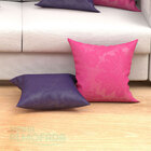 Capas De Almofadas Decorativas Rosa/roxo Medalhão Composê 45c