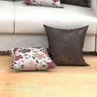 Capas De Almofadas Decorativas Tabaco Floral Composê 45cm X 4