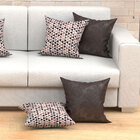 Capas De Almofadas Decorativas Tabaco Triângulo Composê 45cm