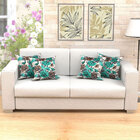 Capas De Almofadas Decorativas Verde Esmeralda Floral 45cm X