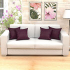 Capas De Almofadas Decorativas Vinho Medalhão 45cm X 45cm Com