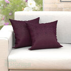 Capas De Almofadas Decorativas Vinho Medalhão 45cm X 45cm Com