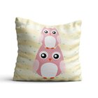 Capas De Almofadas Infantis Coruja Baby 35x35cm 4un
