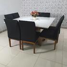 Capas Para Cadeiras De Jantar 04 Peças Em Malha Gel Lisa - Pr