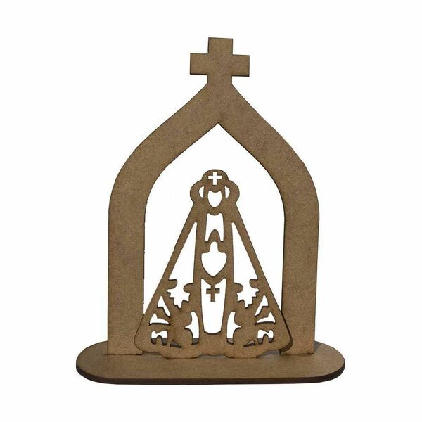 Capelinha Oratorio Santa Nossa Senhora Aparecida Mdf M08 - D'