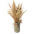 Capim Dos Pampas Arranjo De Flores Secas Outono N2 + Vaso