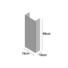 Carenagem Hidráulica Acabamento Para Esconder Cano De Pia 65x