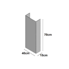 Carenagem Hidráulica Acabamento Para Esconder Cano De Pia 70x