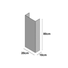 Carenagem Hidráulica Acabamento Para Esconder Cano De Pia 80x