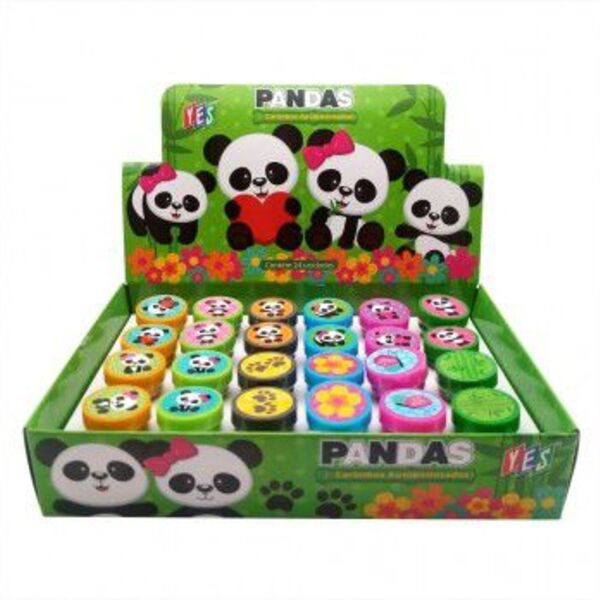 Carimbo Infantil Auto Entintado Panda 1cx Com 24 Unidades Yes