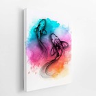 Carpa Peixe Arte Minimalista Colorido Quadro Canvas 120x80cm