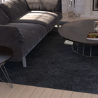 Carpete Sala Quarto Forração M² Grafite