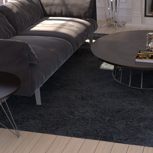 Carpete Sala Quarto Forração M² Grafite