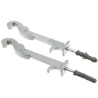 Carranca para Janela Zamac Cromado Acetinado 131x18x62mm União Mundial