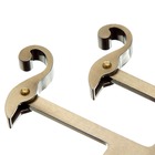 Carranca para Janela Zamac Latonado Oxidado 131x18x62mm União Mundial