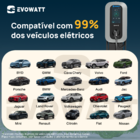 Carregador Carro Elétrico Evowatt Quantum 22kw 380v T2 App Wa