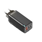 Carregador Celular Parede Dual Tipo-c + Usb  65w Gan Turbo Ba