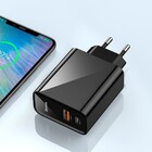 Carregador Celular Parede Dual Usb + C Turbo Portátil Tomada