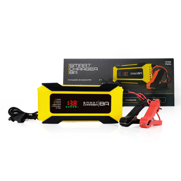 Carregador De Bateria Automotivo Smart Charger 8a Inteligente