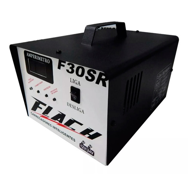 Carregador De Bateria F30-12/24 Sr Bivolt Flach
