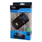 Carregador De Baterias Nikon Com Visor De Lcd - Azul