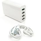 Carregador De Mesa 4 Portas Usb 40w Turbo Qc 2.0 Carrega Rápi