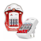 Carregador De Pilha Mox Acompanha 4 Pilhas