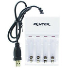 Carregador De Pilhas 4aa 4aaa Usb 5v Rontek