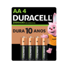 Carregador De Pilhas Aa E Aaa Duracell - Com 8 Pilhas Rec Aa