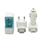 Carregador De Tomada 2.1a Com 2 Usb E Adaptador Veicular Comt