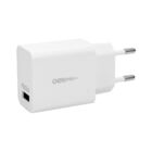 Carregador De Tomada Turbo Entrada Usb 18w Branco Oex Cg202