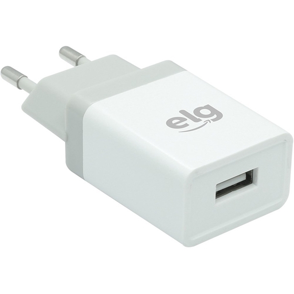 Carregador De Tomada Universal Com 1 Saída Usb Bivolt  - Elg