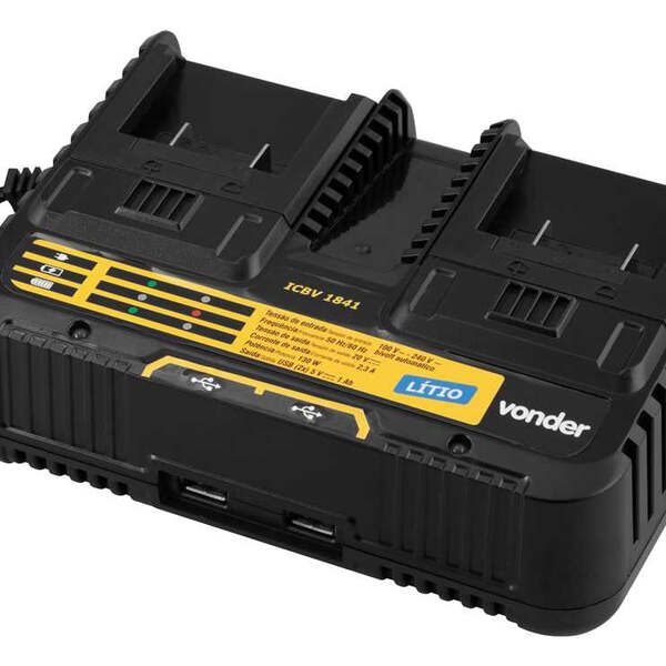 Carregador Duplo 18v Icbv 1841 - Vonder