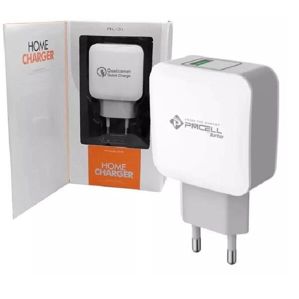 Carregador Fonte Usb Turbo Qualcomm 3.0 15w Pmcell Hc-31