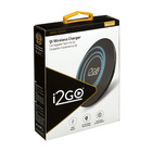 Carregador Indução de Mesa Sem Fio Fast Charge Preto I2GO